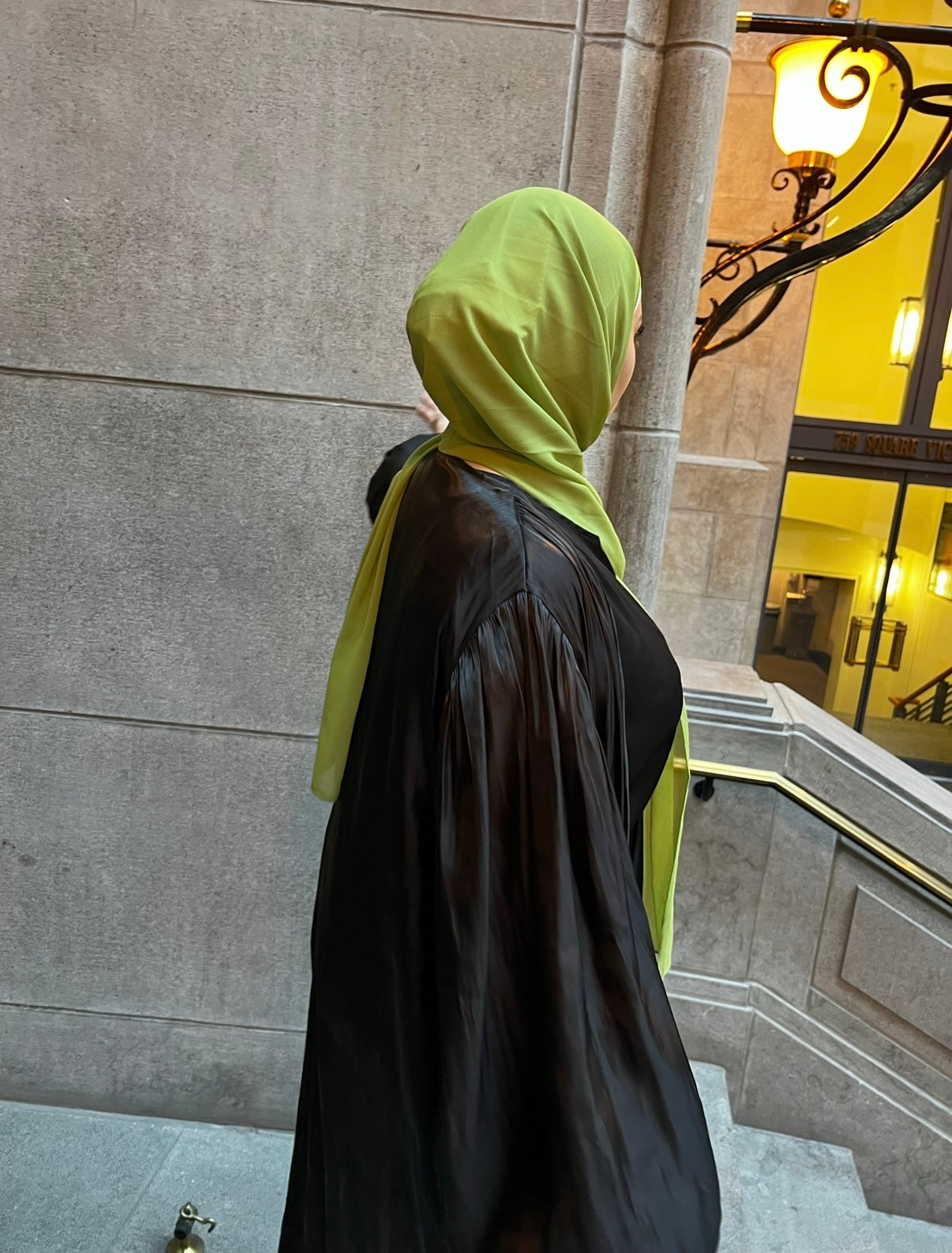 Chiffon hijab - Soft Lime